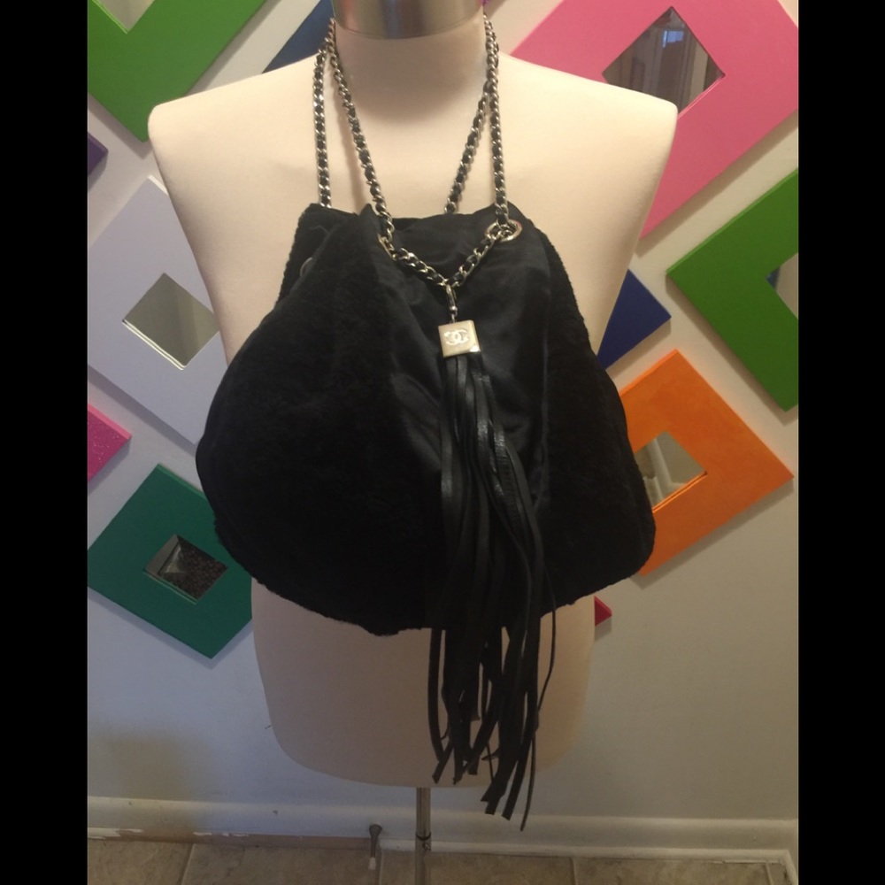 NWOT Vintage Chanel Drawstring Bag